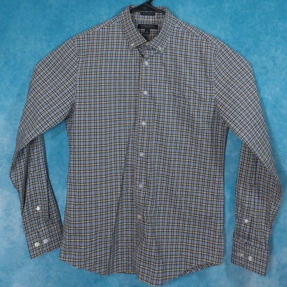 Banana Republic Other - Banana Republic Slim Flex Fit Button Down Men's Plaid Shirt, Size Small